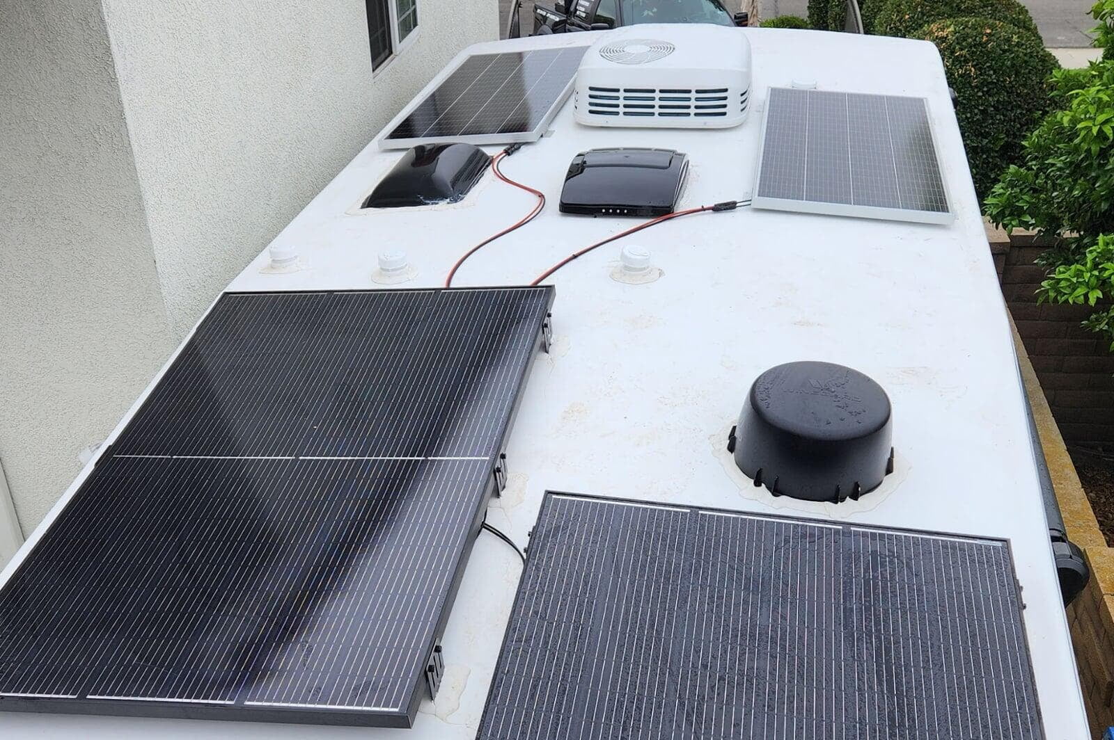 100% mobile on-site solar panel and LiFePO4 battery installation for RVs, Motorhomes, and Marine Vessels by Xtreme Off Grid.